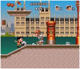 Fase de Soccer Kid no Super Nintendo