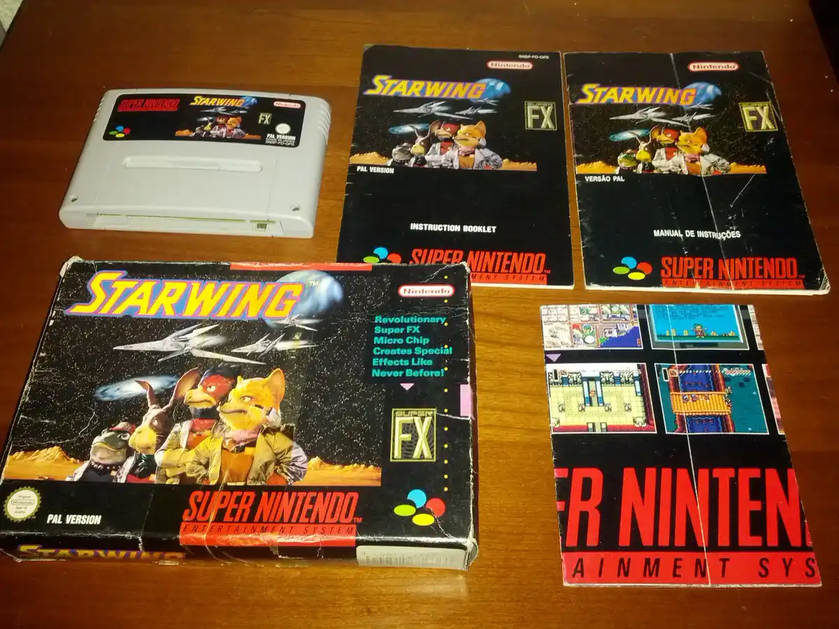 Gameplay 3D de Star Wing no Super Nintendo