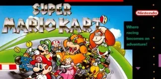 Super Mario Kart: o clássico de SNES que inventou o gênero kart Capa de Super Mario Kart para Super Nintendo