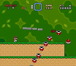 Mecanica de casco em Super Mario World no SNES