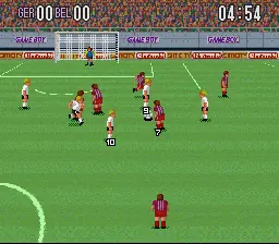 Partida de Super Soccer no Super Nintendo
