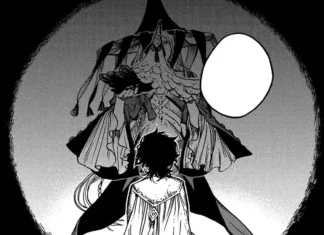 Os vilões de Witch Hat Atelier: quem são os Brimmed Caps no anime e no mangá viloes de Witch Hat Atelier: bruxo Brimmed Cap se ergue sobre Coco em pagina do manga