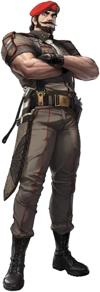 Doban, personagem masculino de NIKKE, em arte oficial