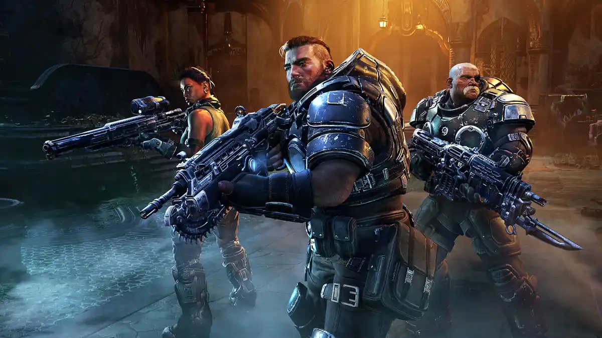 Gabe Diaz e o esquadrao de Gears Tactics, jogo de estrategia por turnos da franquia