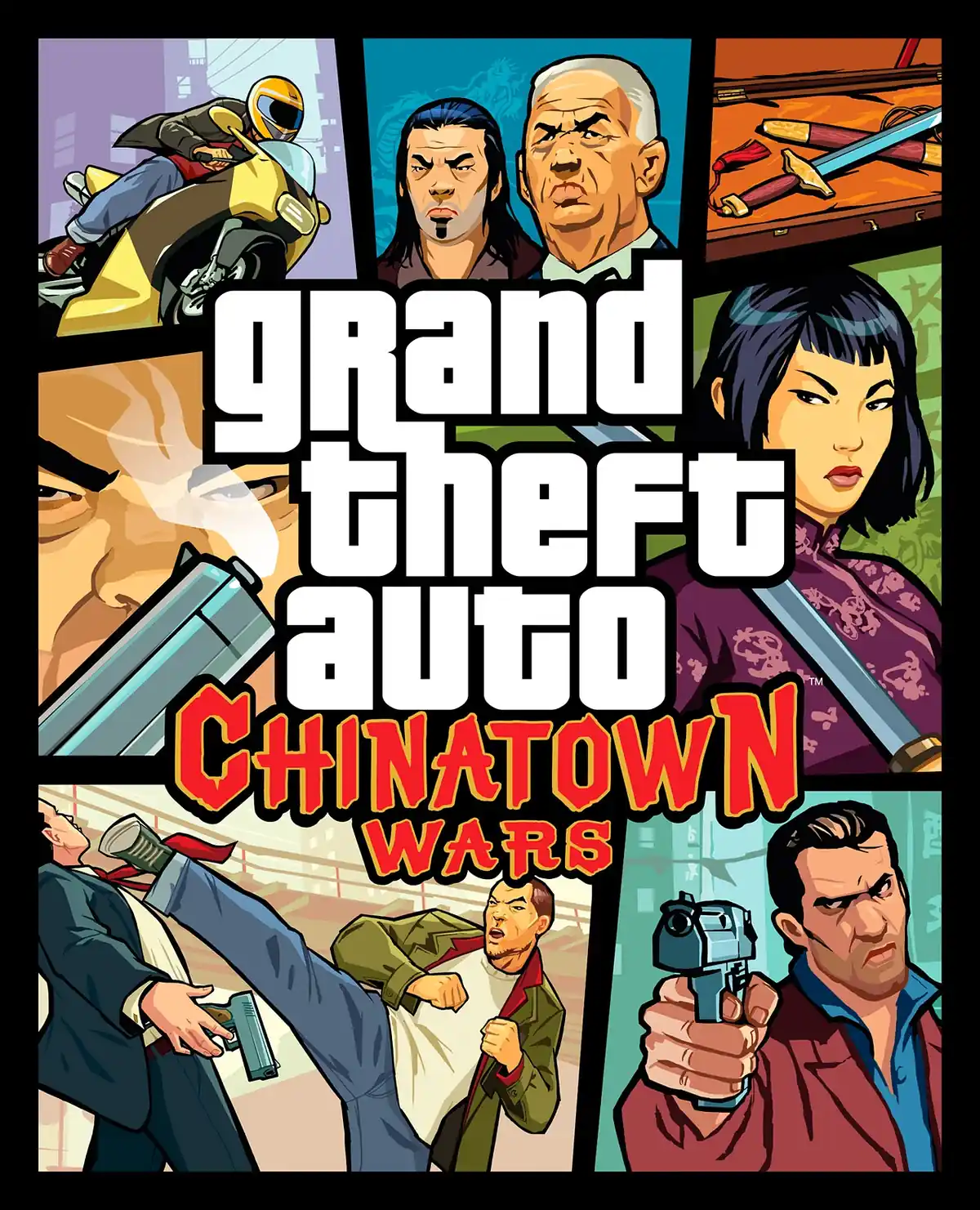 Capa de GTA Chinatown Wars, lancado em 2009 para Nintendo DS