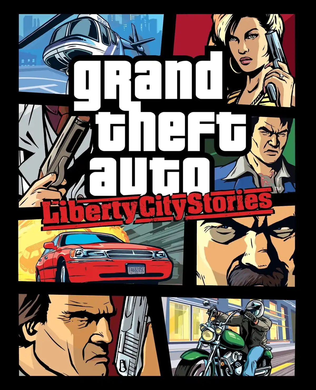 Capa de GTA Liberty City Stories, lancado em 2005 para PSP