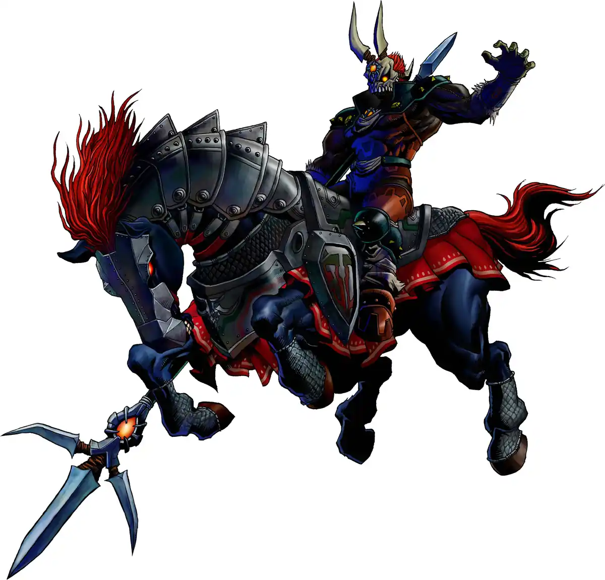 Arte oficial do chefão Phantom Ganon em Ocarina of Time
