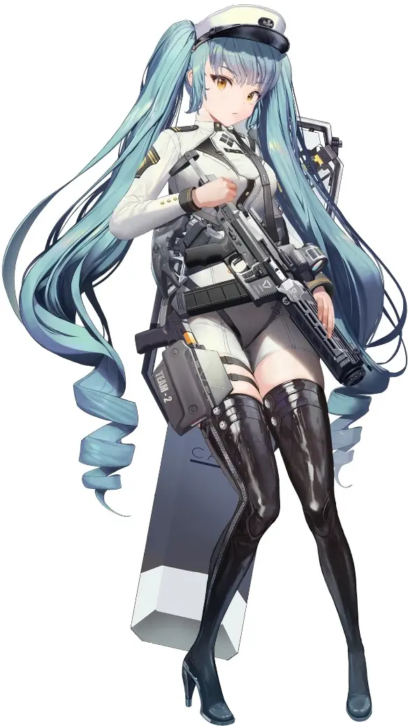 Privaty, personagem de NIKKE, em arte oficial do jogo