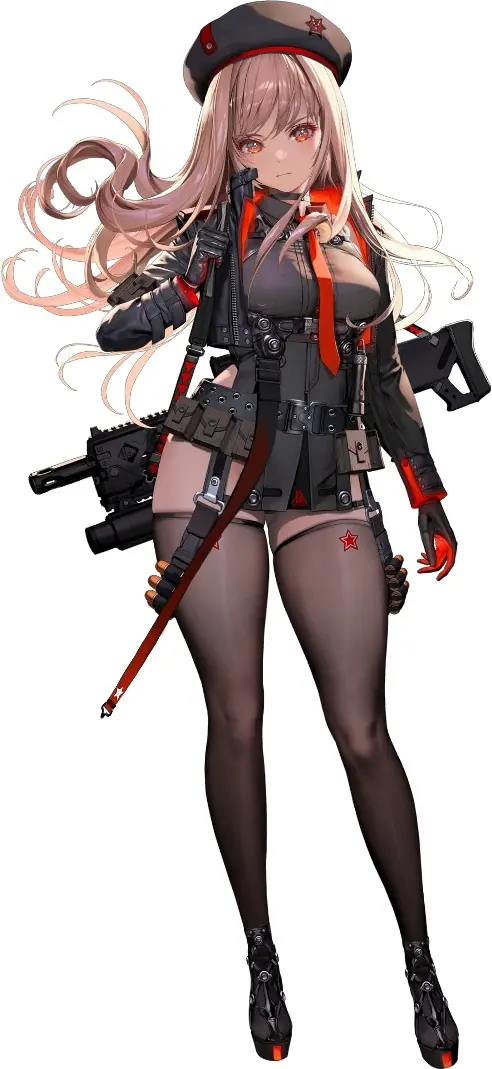 Rapi, personagem de NIKKE, em arte oficial do jogo