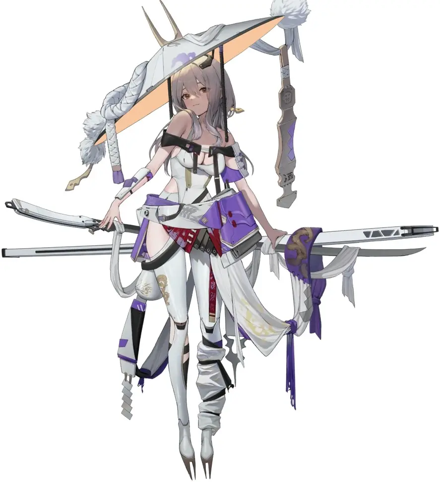 Scarlet, personagem de NIKKE, em arte oficial do jogo