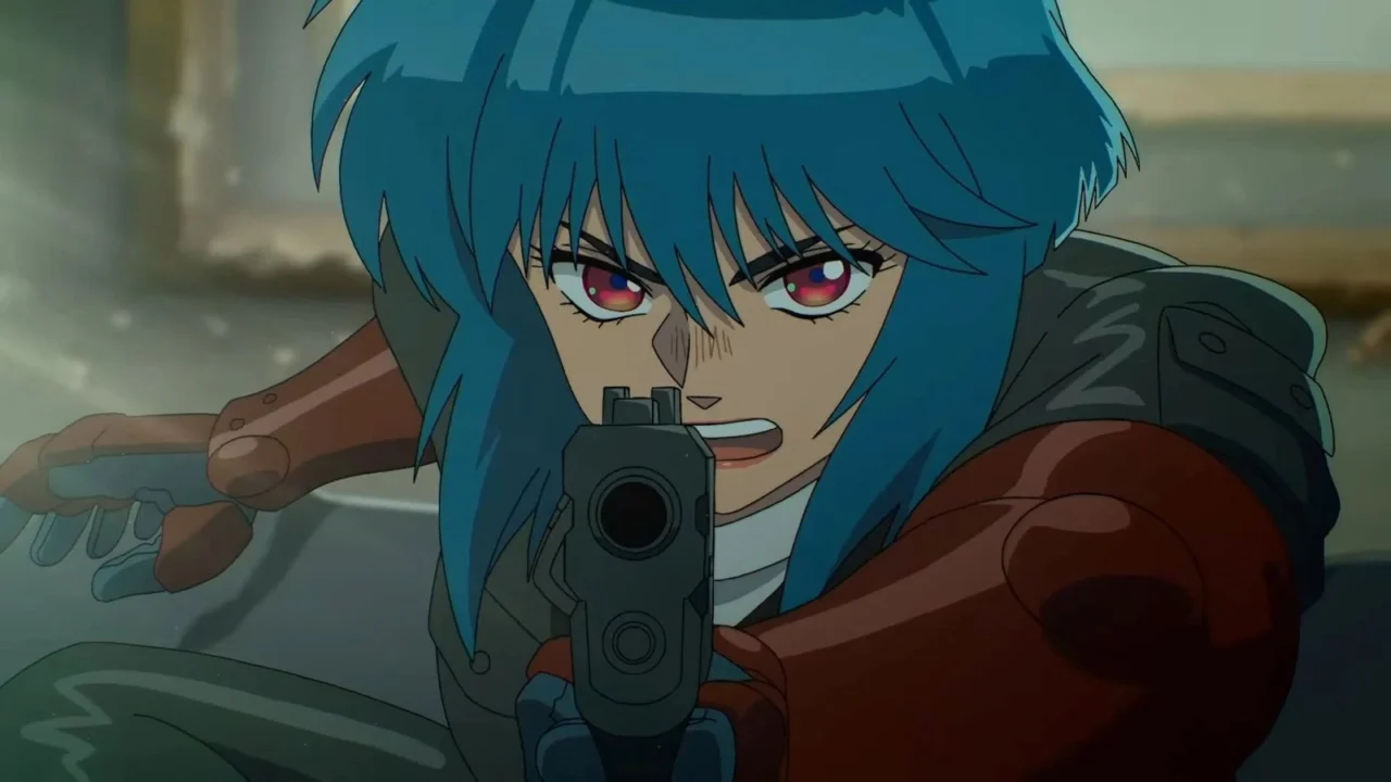 Motoko Kusanagi em The Ghost in the Shell, série de 2026 da Science SARU no Prime Video